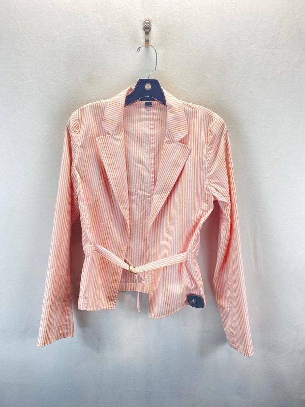 Blazer By Express In Pink & White, Size: 8 Supply