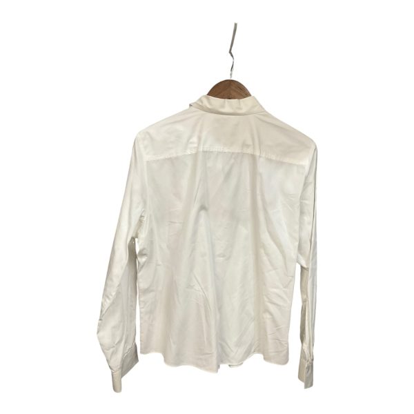 Blouse Long Sleeve By Charter Club In White, Size: Xl Online Sale