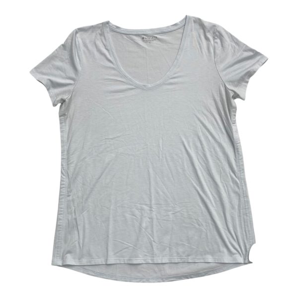 Athletic Top Short Sleeve By Athleta In Blue, Size: L Online Sale