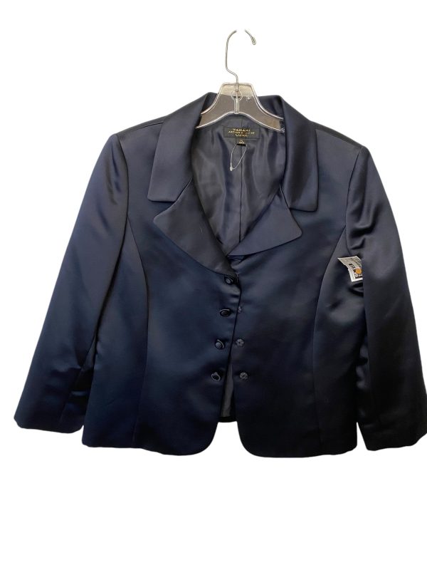 Blazer By Tahari By Arthur Levine In Blue, Size: 14 Online Sale