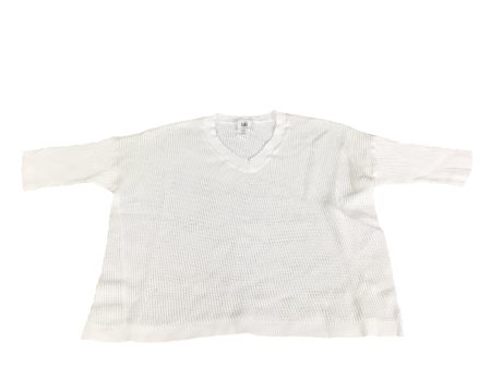 Sweater Short Sleeve By Cabi In White, Size: Xs Discount