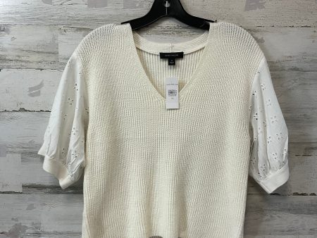 Sweater By Ann Taylor In White, Size: Xs Online