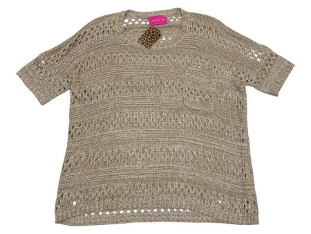 Sweater Ss By Clothes Mentor In Tan, Size:M Supply