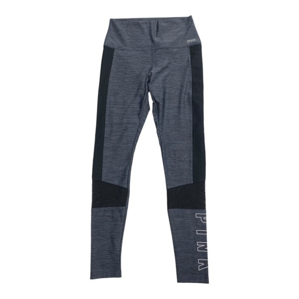 Athletic Leggings By Pink In Black & Grey, Size: M For Sale