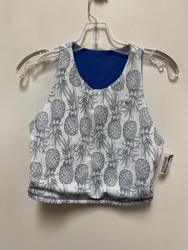 Athletic Tank Top By Clothes Mentor In Grey & White, Size: M For Sale