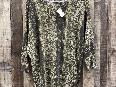 Sweater Cashmere By Jeanne Pierre In Camouflage Print, Size: S Fashion