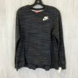 Athletic Top Long Sleeve Crewneck By Nike Apparel In Black, Size: M Fashion