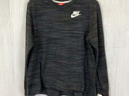 Athletic Top Long Sleeve Crewneck By Nike Apparel In Black, Size: M Fashion