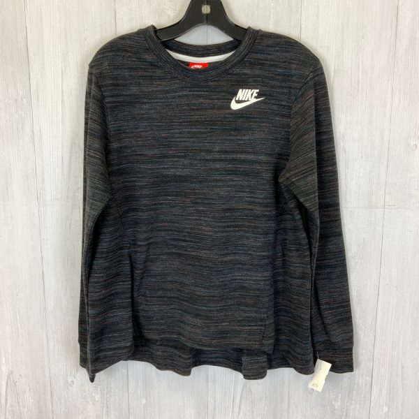 Athletic Top Long Sleeve Crewneck By Nike Apparel In Black, Size: M Fashion