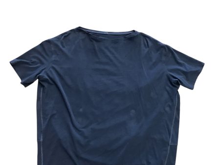 Athletic Top Short Sleeve By Lululemon In Blue, Size: L Sale