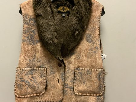 Vest Faux Fur & Sherpa By Cmb In Brown, Size: M Discount