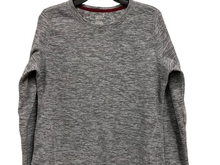 Athletic Top Long Sleeve Crewneck By Tek Gear In Grey, Size: L Fashion