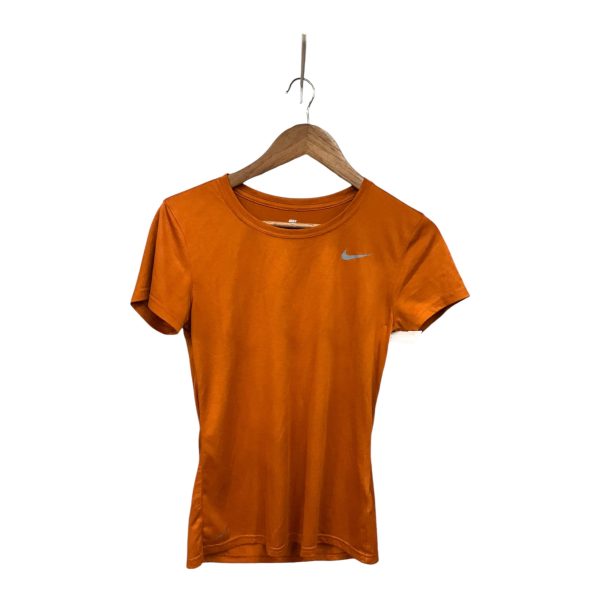 Athletic Top Short Sleeve By Nike In Orange, Size: S Online Sale