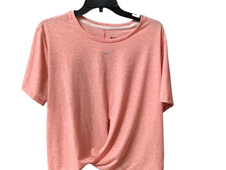 Athletic Top Short Sleeve By Nike Apparel In Pink, Size: Xxl Fashion