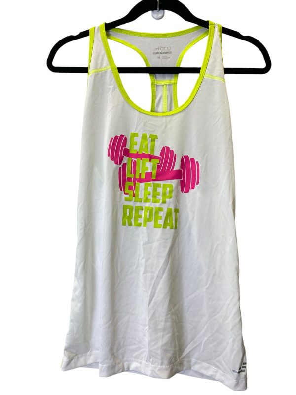 Athletic Tank Top By Bcg In Green & Pink, Size: M For Discount